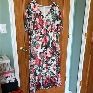 Floral V-Neck Dress